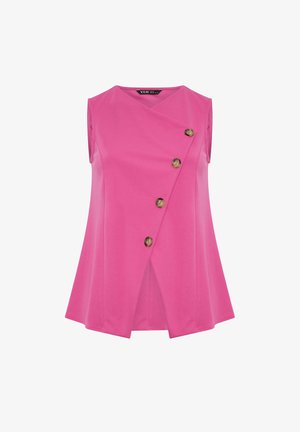Yours Clothing, PLUS SIZE WAISTCOATS. - Weste - bright pink