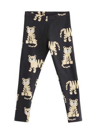 WITH BRUSHED INSIDE - Leggings - Byxor - offblack
