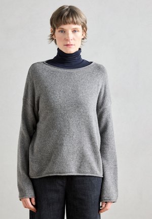 LONGSLEEVE BOAT NECK - Πουλόβερ - warm granite melange