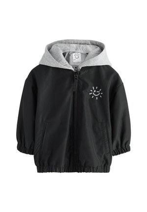 REGULAR FIT - HOODED - Bomber Jacket - black