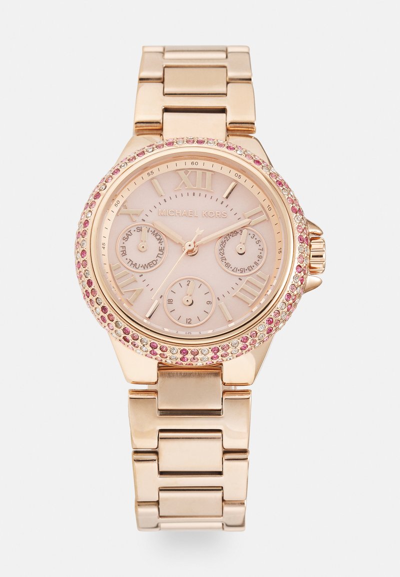 Michael Kors CAMILLE Uhr Rose Gold coloured ros goldfarben Zalando at michael-kors-camille-uhr-rose-gold-coloured-ros-goldfarben-zalando-at