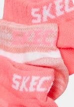 Skechers GIRLS MESH SNEAKER WITH LUREX 6PACK - Strømper - pink glow mix