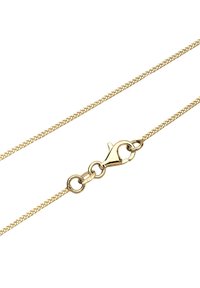 Collier chaîne plaqué or avec une surface fine et texturée ; il dispose d'un fermoir à homard sécurisé et de maillons circulaires pour une longueur réglable.