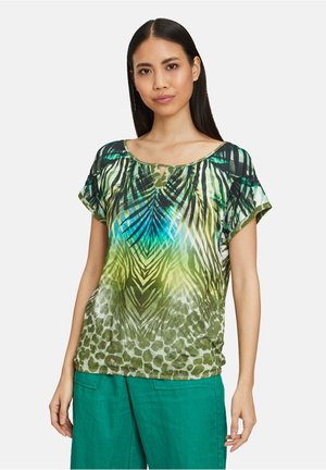 Blouse - green dark blue