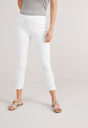 JERSEY CROPPED - Leggings - Trousers - white