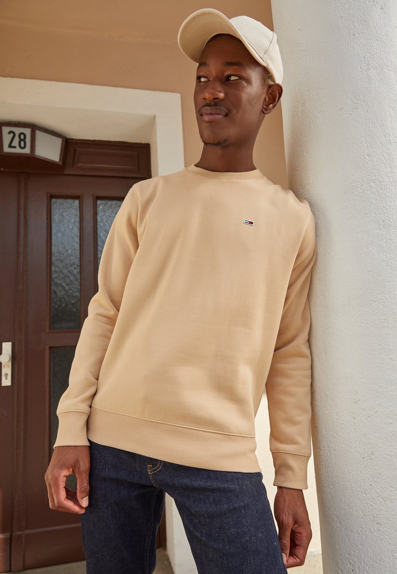 Tommy Jeans REGULAR C NECK - Camisola - trench