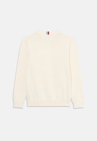 Tommy Hilfiger SCRIPT FLAG TONAL SWEATER - Strikkegenser - ivory petal