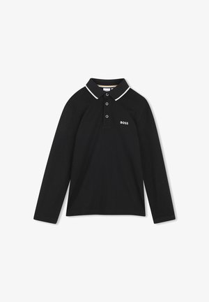 BOSS Kidswear, POLO MANCHES LONGUES - Polo - black