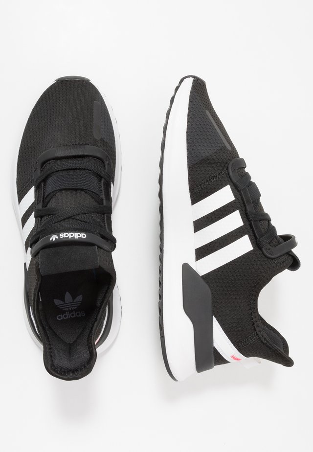 U_PATH RUN - Sneaker low - core black/footwear white/shock red