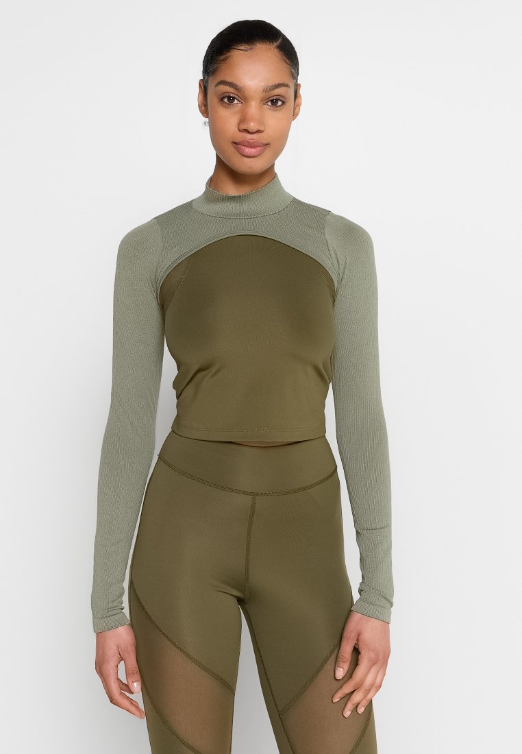 Hunkemöller Sport T-shirt donkergroen