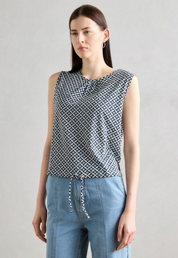 SLEEVELESS GATHERING AT HEM - Top