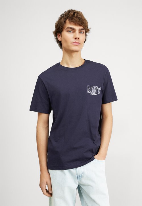 Gant Evening Blue Logo Relaxed Fit Tshirt