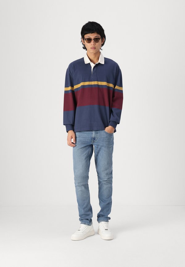 Long-Sleeve Rugby Polo - Long sleeved top - mood indigo/port royale2