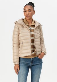 Tommy Hilfiger HOODED JACKET - Down jacket - beige