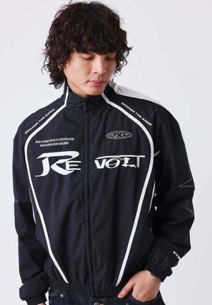 Project X Paris VESTE ZIPPÉE - Veste légère - noir   blanc