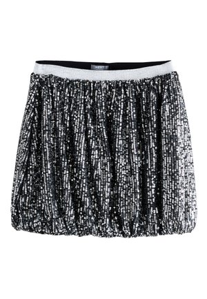 Next REGULAR FIT - BUBBLE - Ballonrok - silver sequin