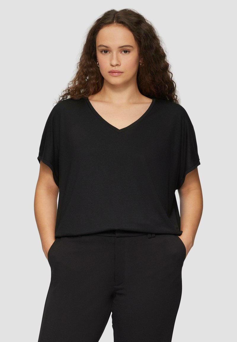 QS T-shirt basic - schwarz