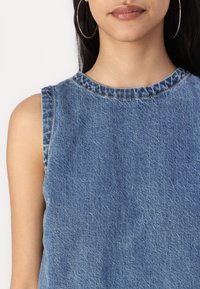 Abercrombie & Fitch Denim Shell Top - Blouse - blue