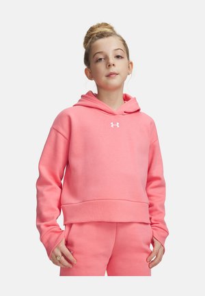 Under Armour RIVAL FLEECE - Pulover s kapuco - bittersweet pink
