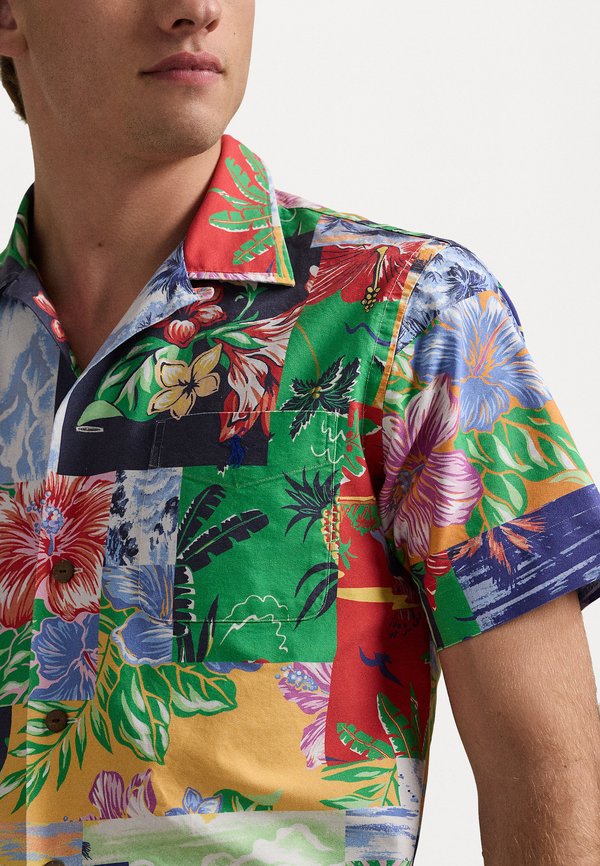 CLASSIC FIT PATCHWORK PRINT OXFORD SHIRT - Shirt3