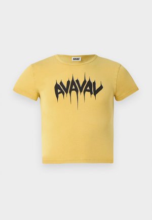 PRINTED UNISEX - Print T-shirt - yellow