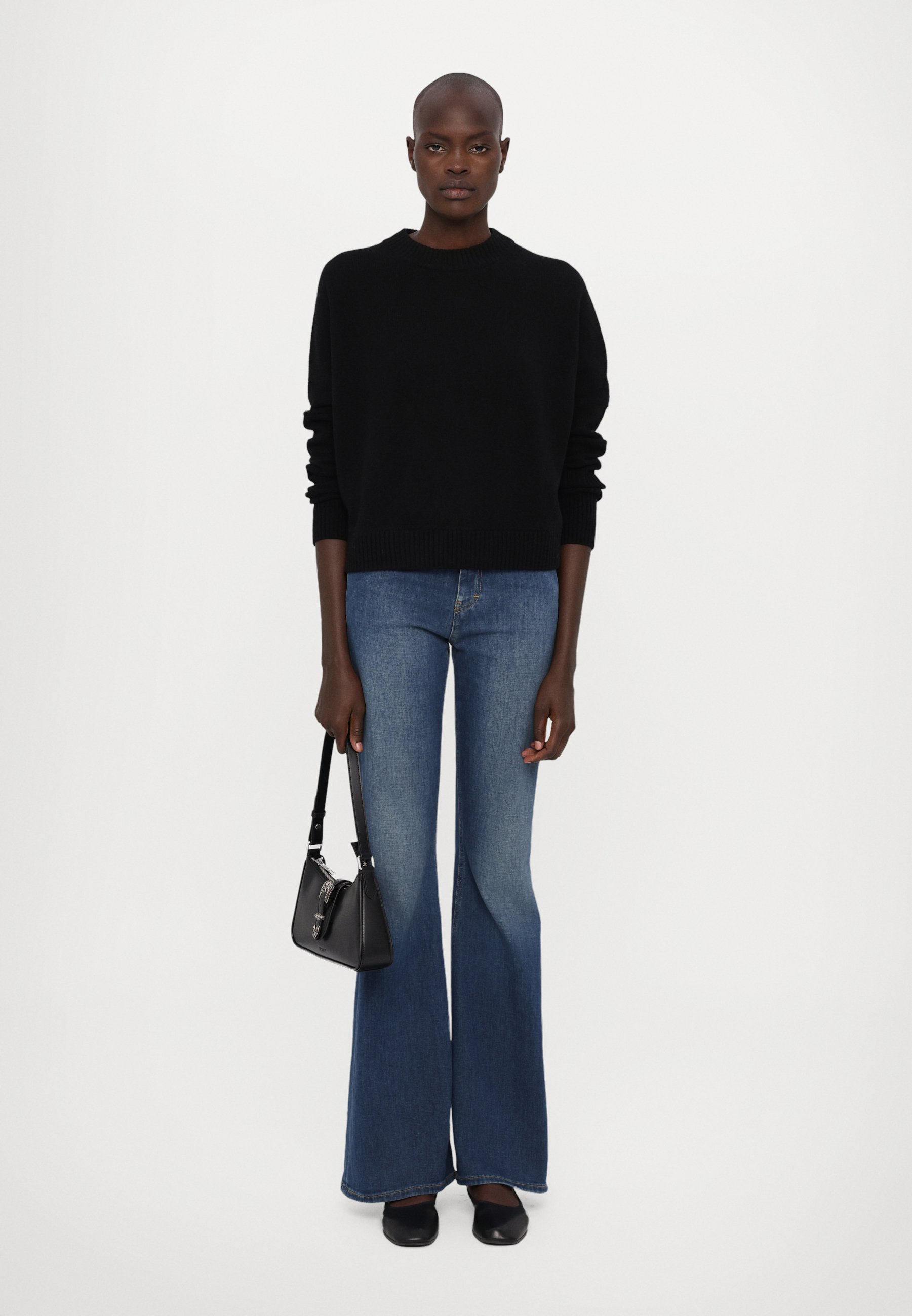 CLOSED CREW NECK CROPPED - Jumper - black - Zalando.ie