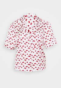 Short-Sleeve Sleep Shirt - Maglia del pigiama - white/red