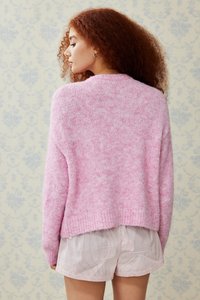 BDG Urban Outfitters FLUFFY CARDI - Casaco de malha - pink