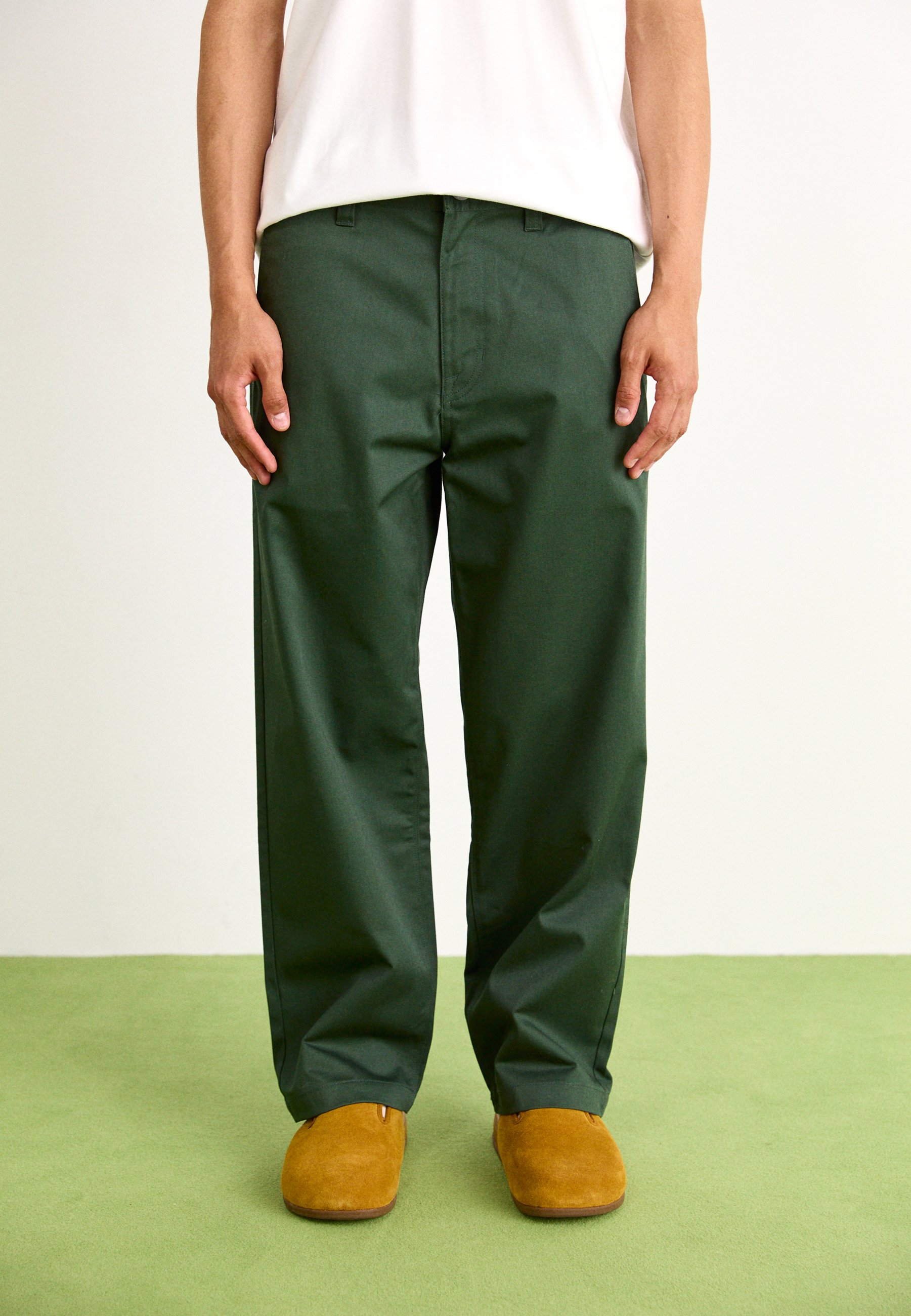 Pantalon Chino Penguin Munsingwear Vert Foncé – Taille 32, Coton, Régulier