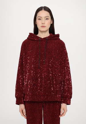 OVERSIZE HOODIE - Collegepaita - bordeaux