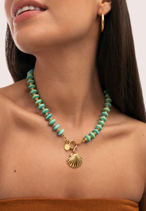 Singularu, SHELLY - Collar - gold-coloured teal