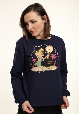 Henry Tiger BETTY BOOP BETTYS COCONUT SUNTAN OIL - Sweatshirt - navy blue