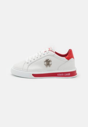 Roberto Cavalli NOVAK LOGO - Trainers - white/red