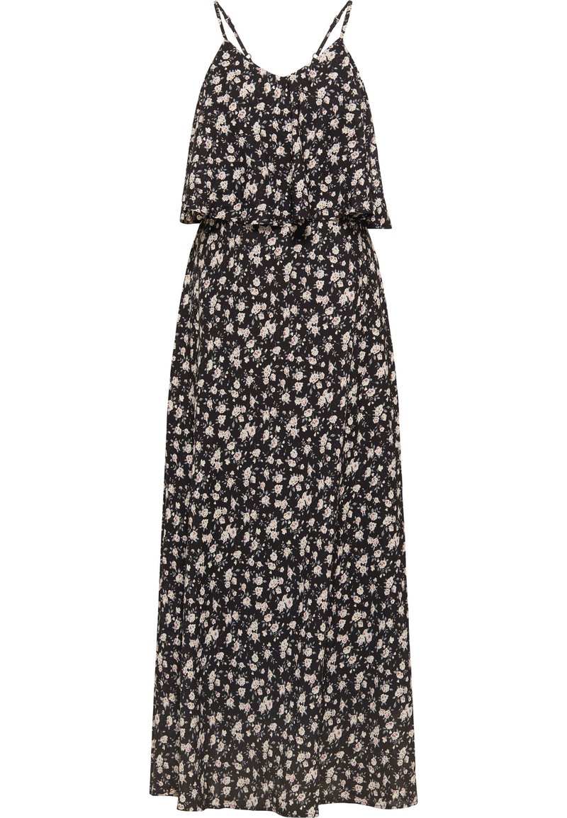 dreimaster Maxi-jurk zwart