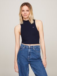 Tommy Jeans MOCKNECK TANK - Top - dark night navy