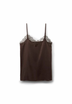 Tezenis, NARROW SHOULDER STRAPS - Camiseta de pijama - brown