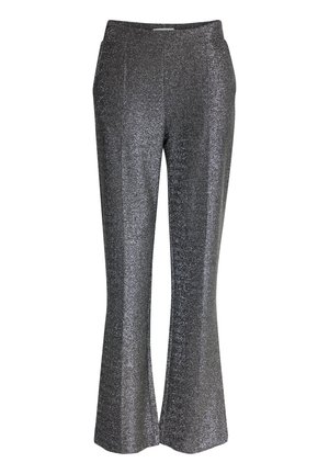 BYTACHA - Trousers - silver mix