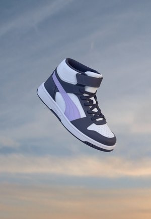 Puma REBOUND SLAM MID UNISEX - Baskets montantes - inky depths/light lavender/white