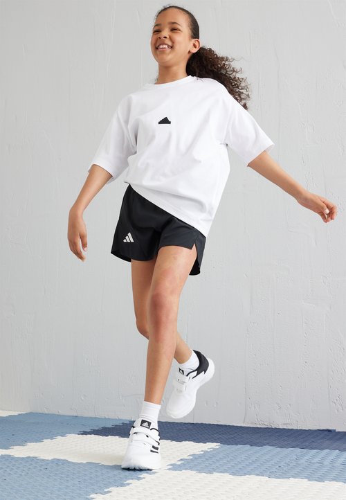 adidas TEAM SHORTS UNISEX - Sports shorts - black/white — photo 2