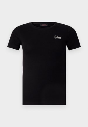 Guess Jeans SLIM - T-Shirt basic - jet black