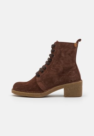 Botines con cordones - dark brown