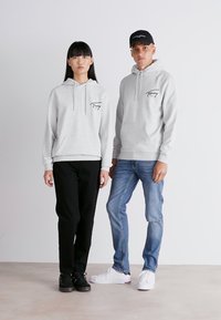 Tommy Jeans ENTRY GRAPHIC HOODIE UNISEX - Sportska majica - silver grey
