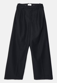 LAN PLEAT TROUSERS - Nohavice - black