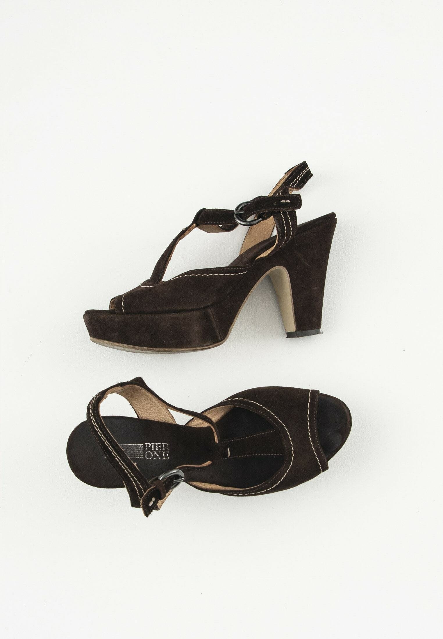Pier One Sandali con tacco - brown/marrone - Zalando.it