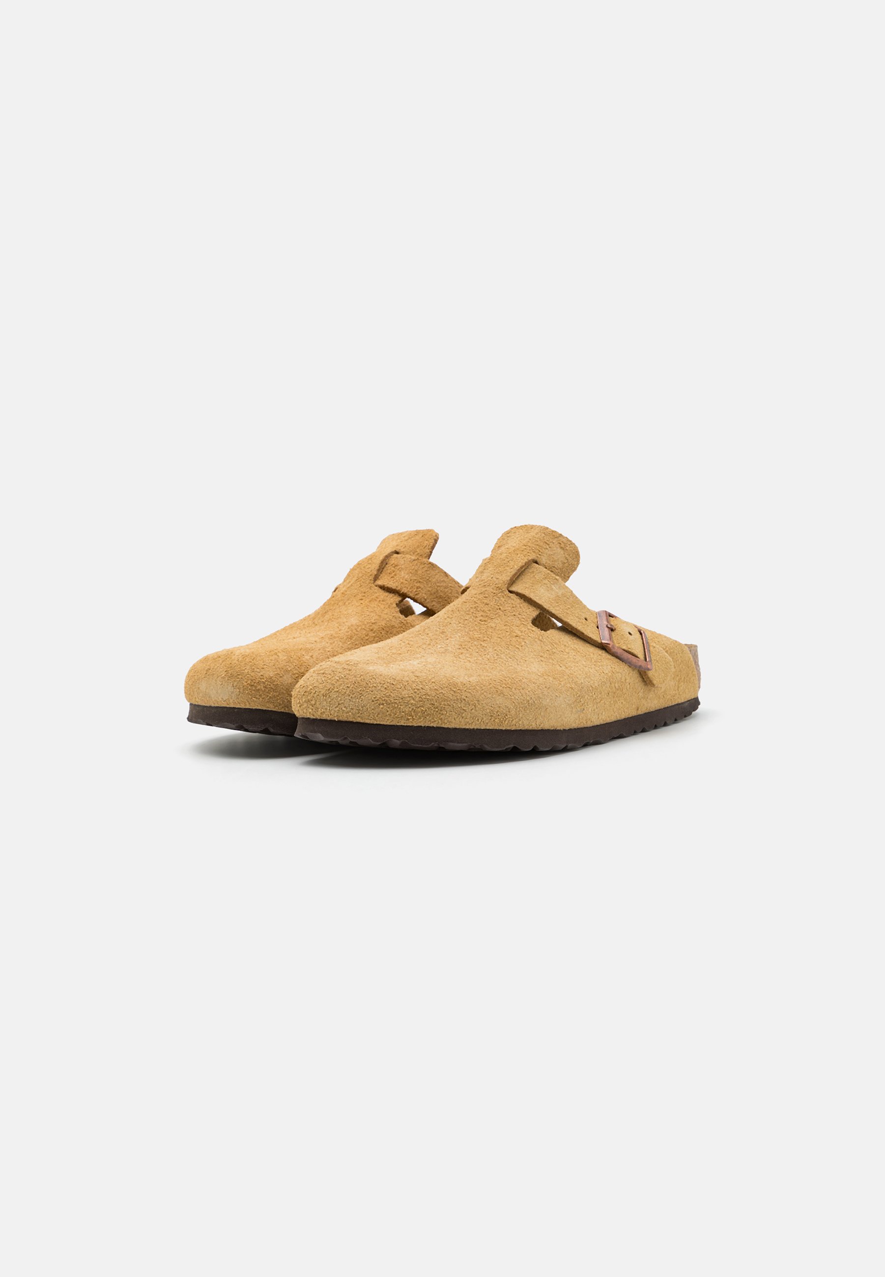 Birkenstock BOSTON NARROW UNISEX - Pantolette flach - latte cream