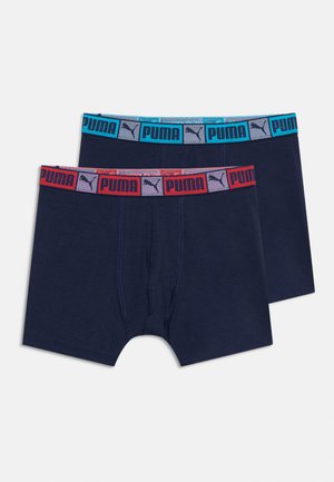 BOYS LOGO BLOCK ELASTIC 2 PACK - Boxerky - navy/speed blue /red