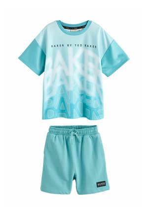 Baker by Ted Baker REGULAR FIT - OVERSIZED OMBRE BLUE T-SHIRT AND SHORTS SET . - Tepláky - blue