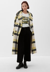 s.Oliver PRINT MIT 3/4 ÄRMELN - Langarmshirt - ecru