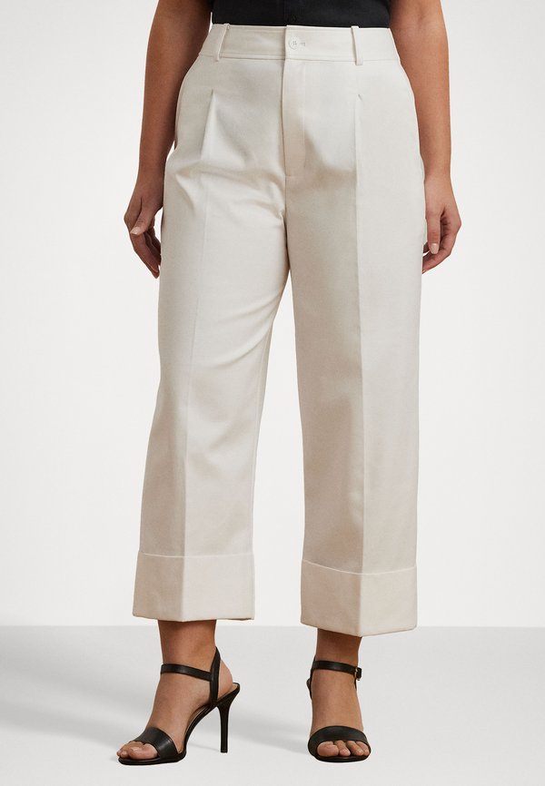DOUBLE FACED STRETCH COTTON PANT - Trousers