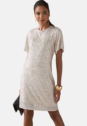 PAILLETTEN - Cocktail dress / Party dress - champagner